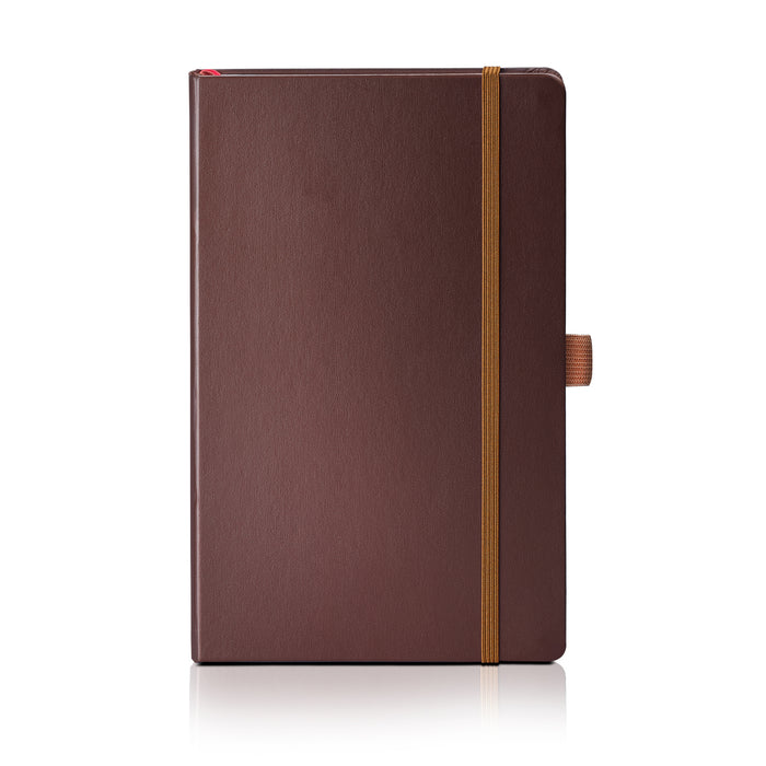 Sheaffer Hard Cover Notebook - Dark Brown - Medium - Ruled