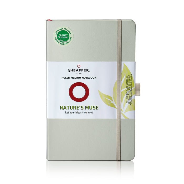 Sheaffer Hard Cover Notebook - Light Grey - Medium - Ruled