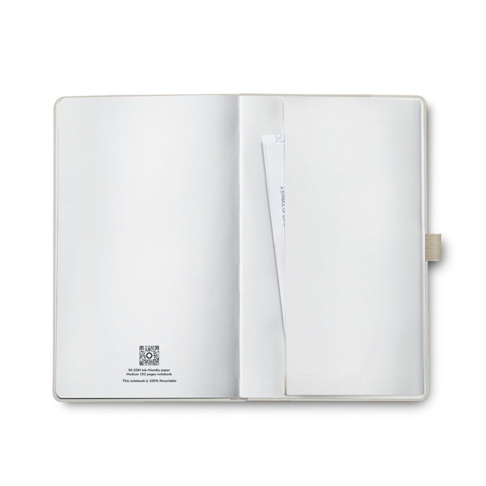 Sheaffer Hard Cover Notebook - Light Grey - Medium - Ruled