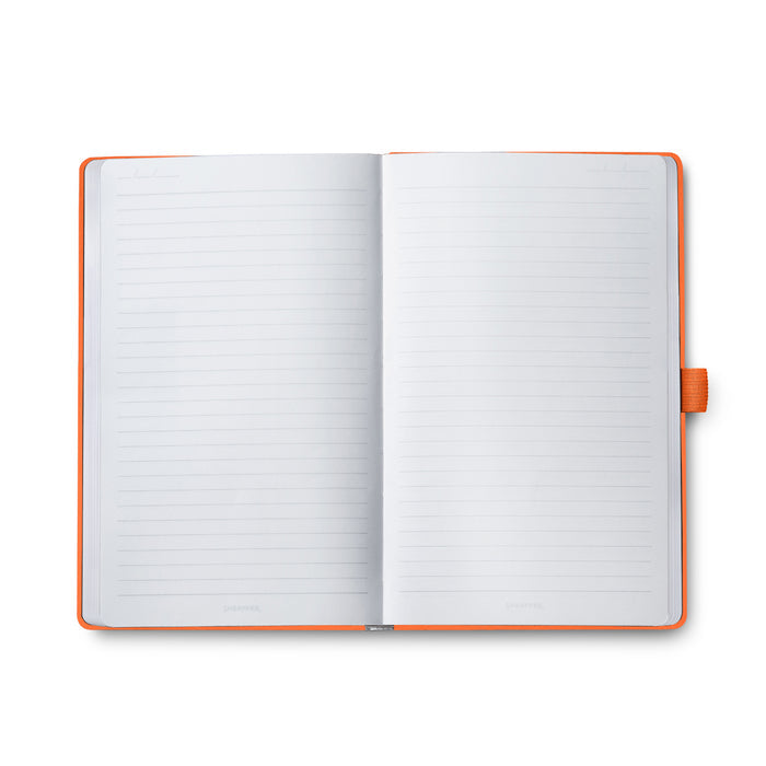 Sheaffer Hard Cover Notebook - Orange - Medium - Ruled