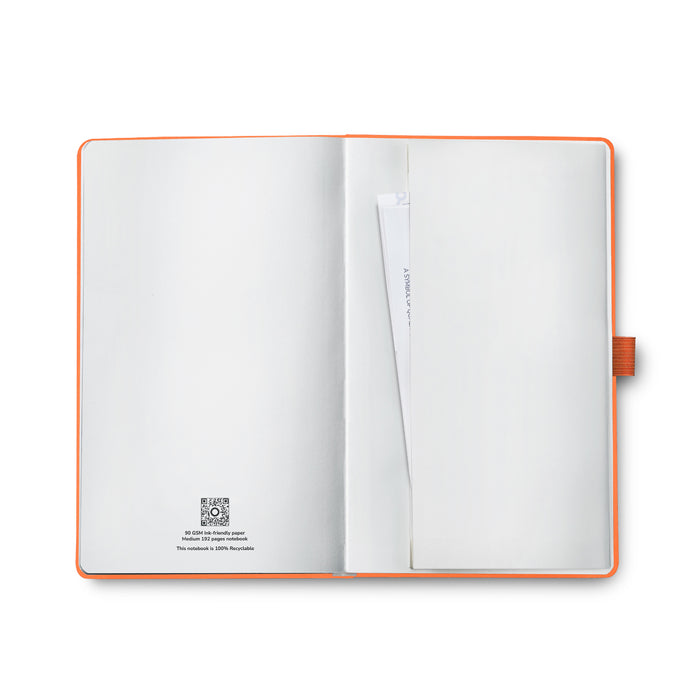 Sheaffer Hard Cover Notebook - Orange - Medium - Ruled