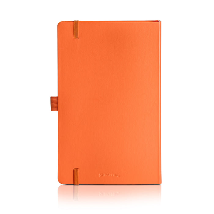 Sheaffer Hard Cover Notebook - Orange - Medium - Ruled