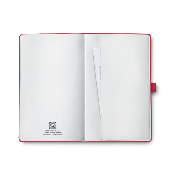 Sheaffer Hard Cover Notebook - Red - Medium - Ruled
