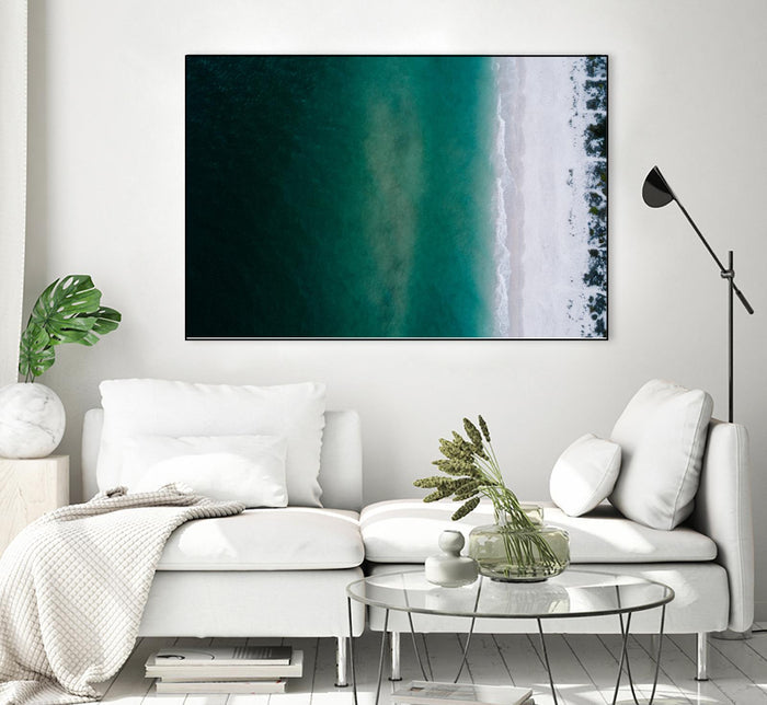 Shoreline by Pexels on GIANT ART - white sea scene