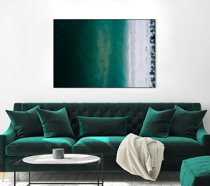 Shoreline by Pexels on GIANT ART - white sea scene