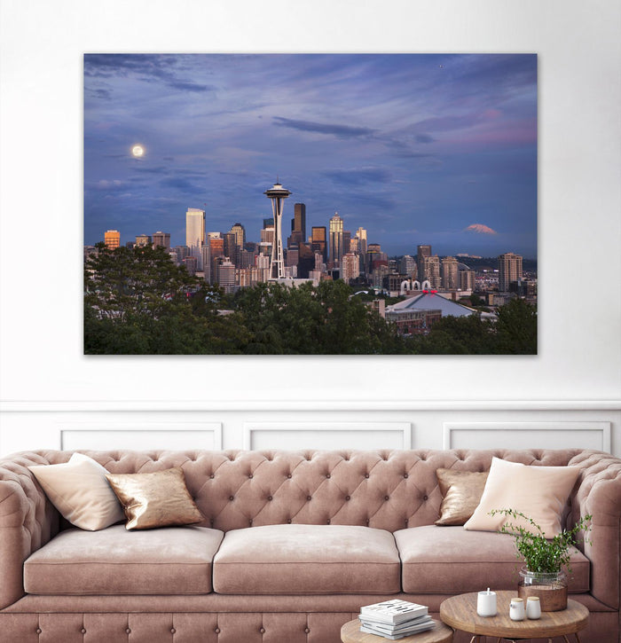 Skyview by Aaron Matheson on GIANT ART - green city scene