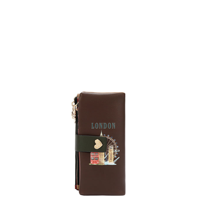 SNAP CLOSURE LAYERED WALLET