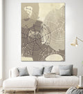 Spiral Gesture II by June Erica Vess on GIANT ART - brown abstract