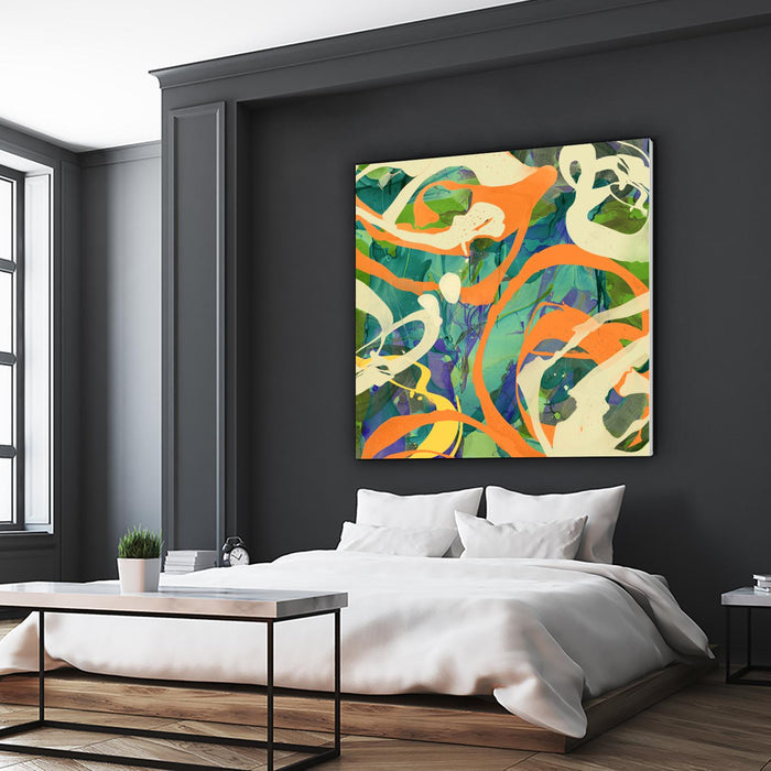 Swirls in Motion by THE Studio on GIANT ART - green abstract