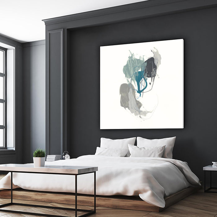 Teal Gesture III by June Erica Vess on GIANT ART - green abstract