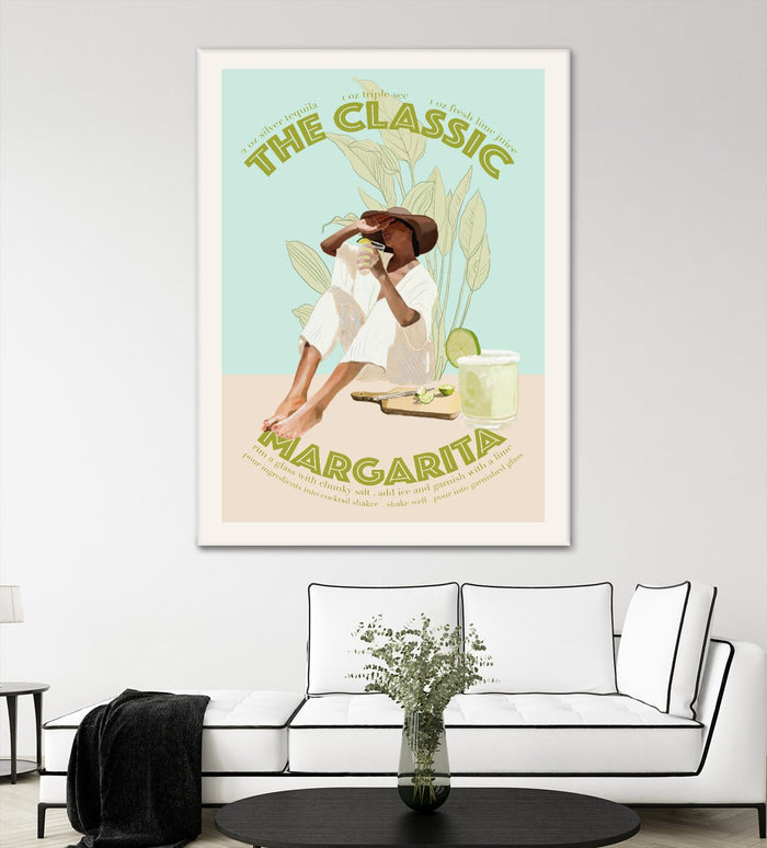 The Classic Margarita  by Jenny Liz  Rome on GIANT ART - mint figurative  cocktail