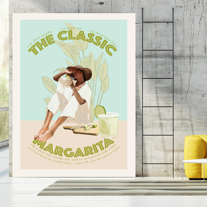 The Classic Margarita  by Jenny Liz  Rome on GIANT ART - mint figurative  cocktail