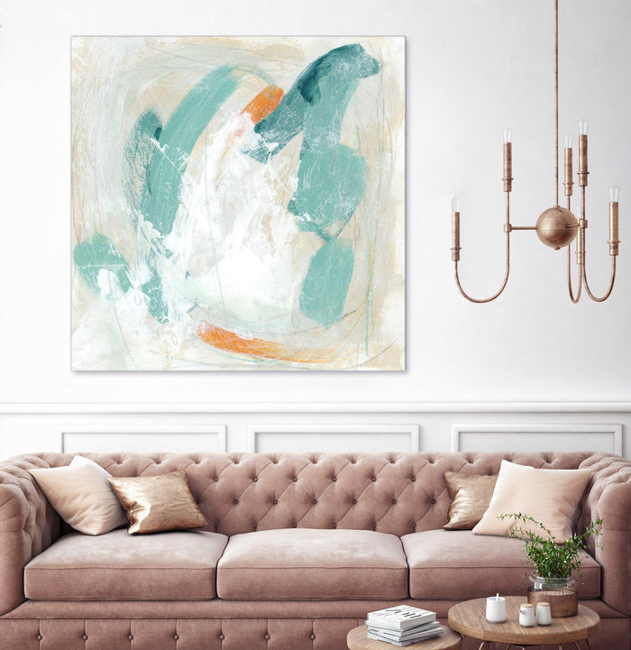 Tidal Current IV by June Erica Vess on GIANT ART - green abstract