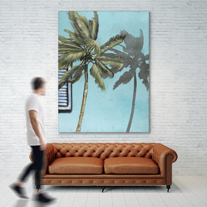 Tropic Shadow 1 by David Dauncey on GIANT ART - blue tropical