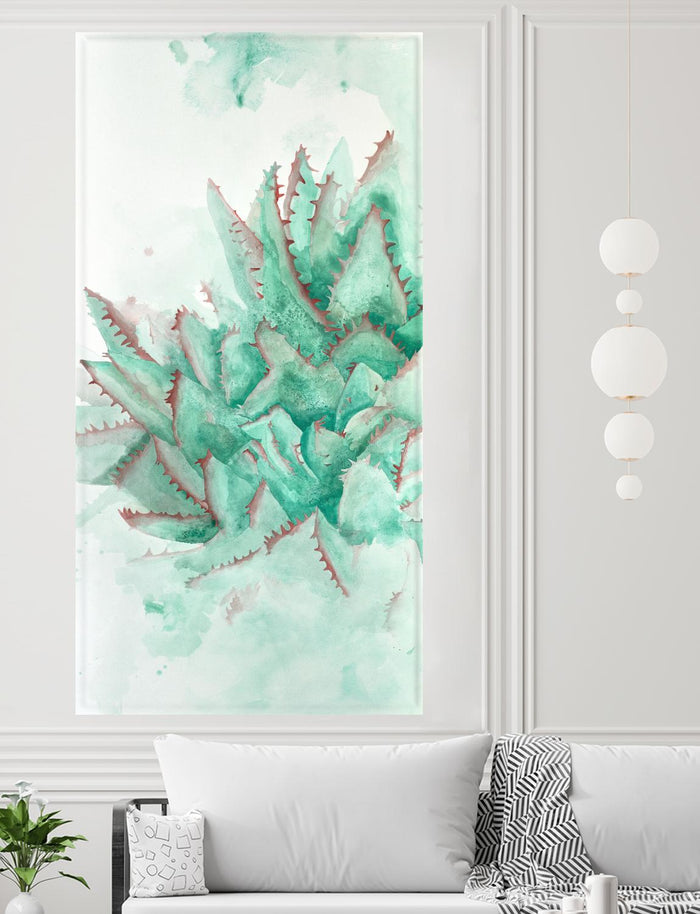 Turquoise Desert 3 by Allyson Fukushima on GIANT ART - green floral