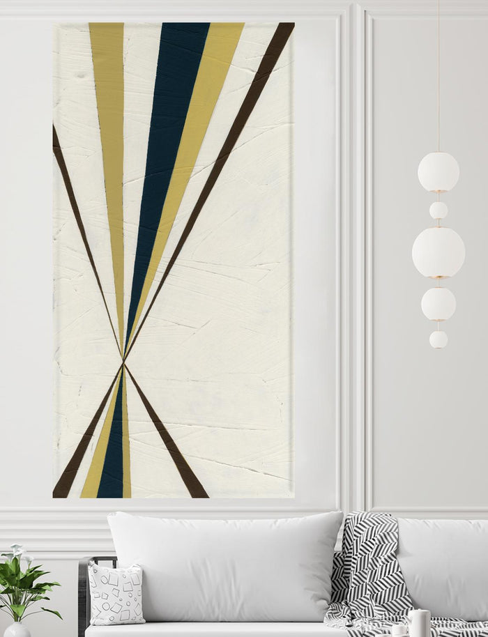 Vanishing Point II by June Erica Vess on GIANT ART - beige abstract geometrical