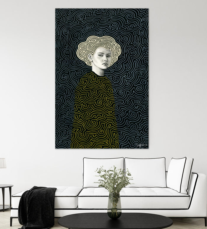 Vlada by Sofia Bonati on GIANT ART - yellow men and women