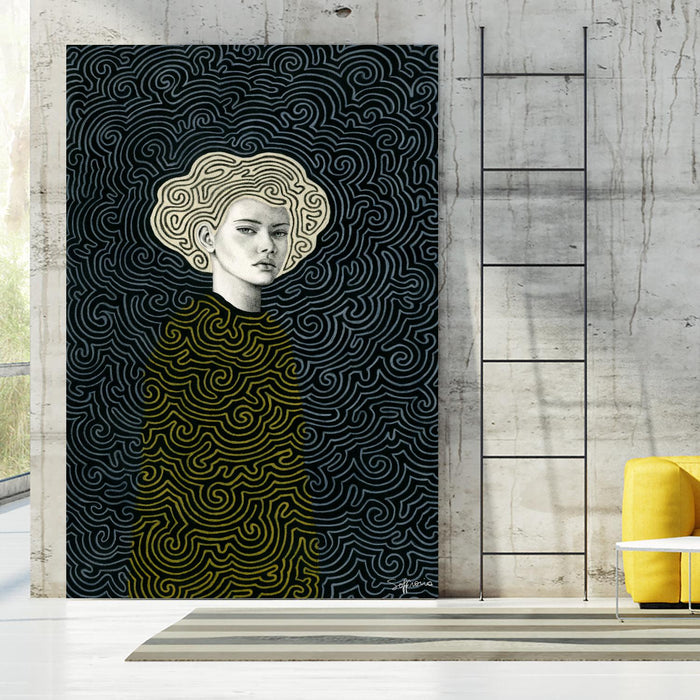 Vlada by Sofia Bonati on GIANT ART - yellow men and women