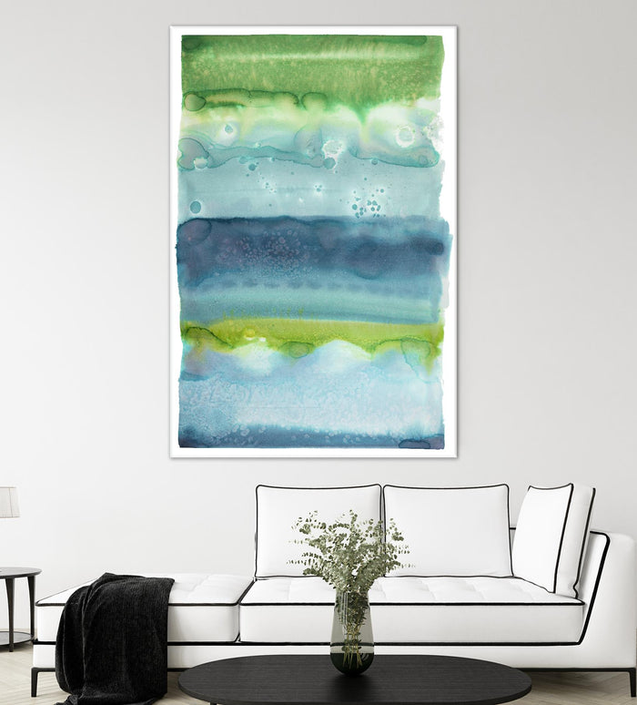 Watercolor Wash 2 by Natasha Marie on GIANT ART - green abstract