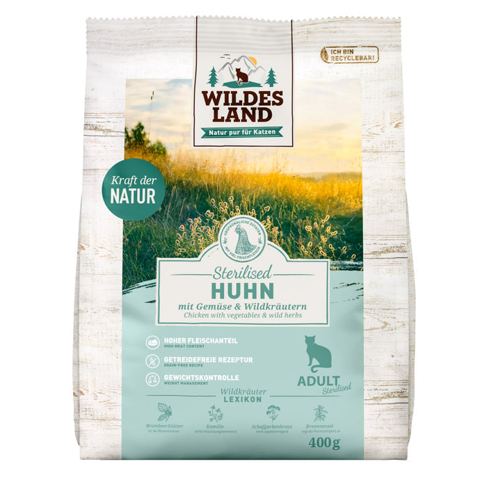 Wildes Land Sterilised Huhn