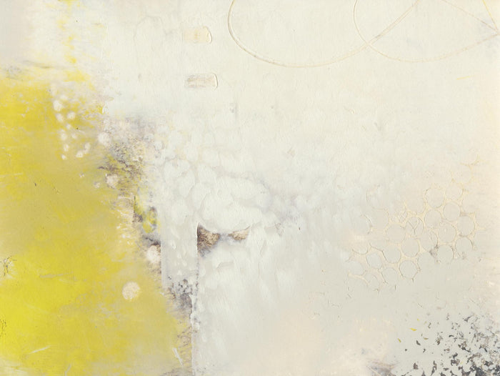 Yellow Lux I by Sue Jachimiec on GIANT ART - yellow abstract